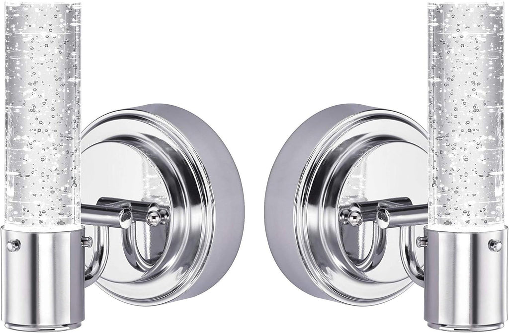 Chrome LED Indoor Wall Sconce 2 Pack T313004