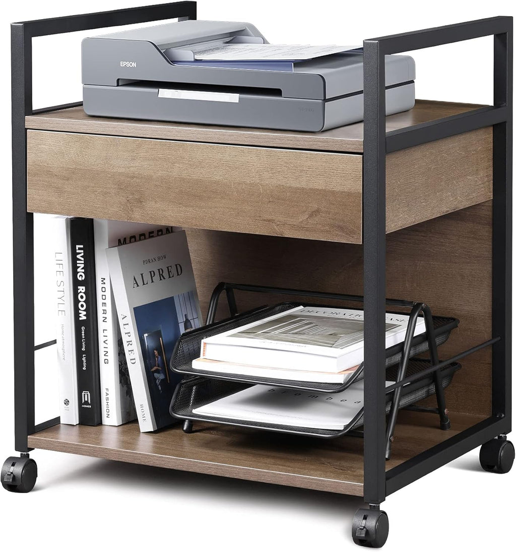 Mobile Printer Stand with Storage Drawer M859