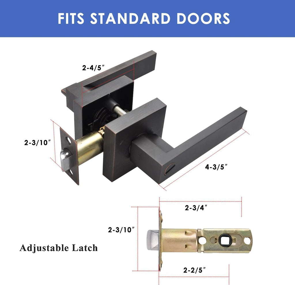 Brushed Bronze Zinc Alloy Door Lever Lock Z240595