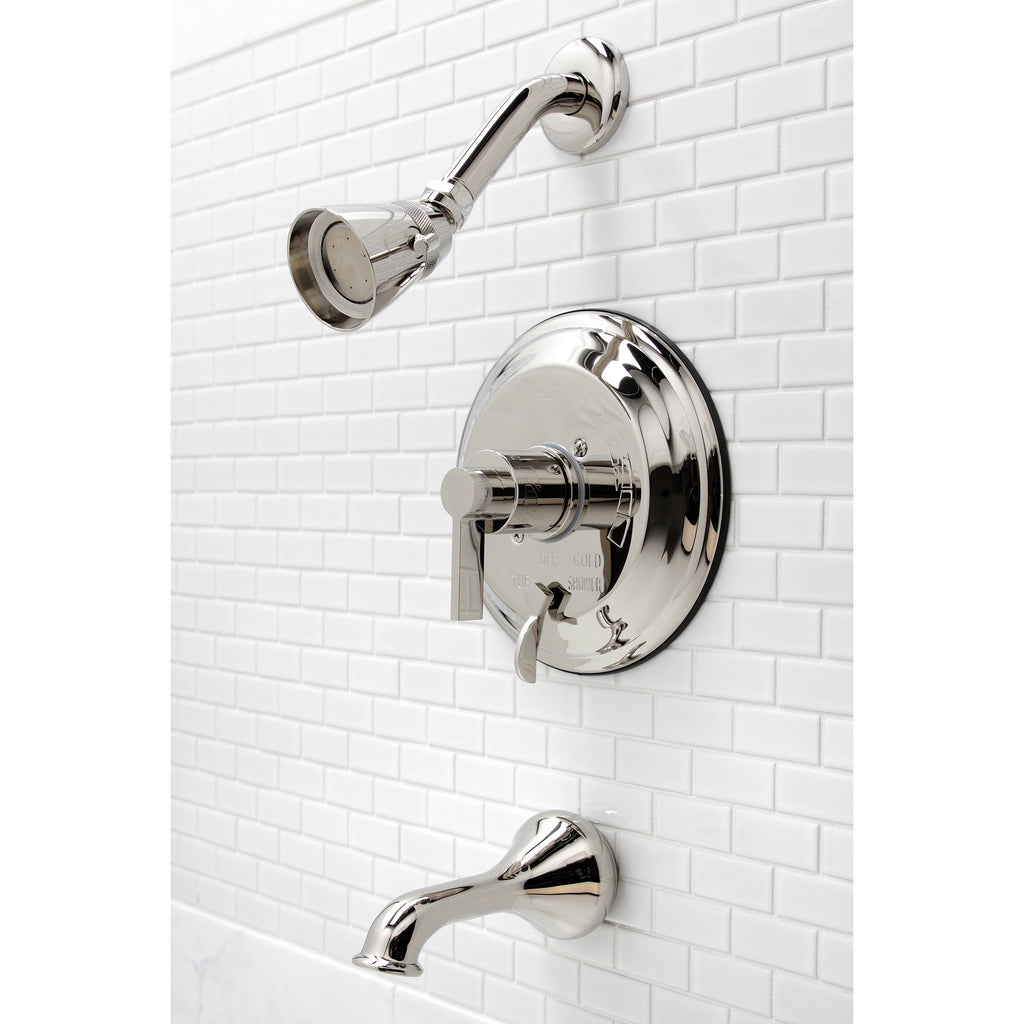 Antique Brass Tub and Shower Faucet V3428
