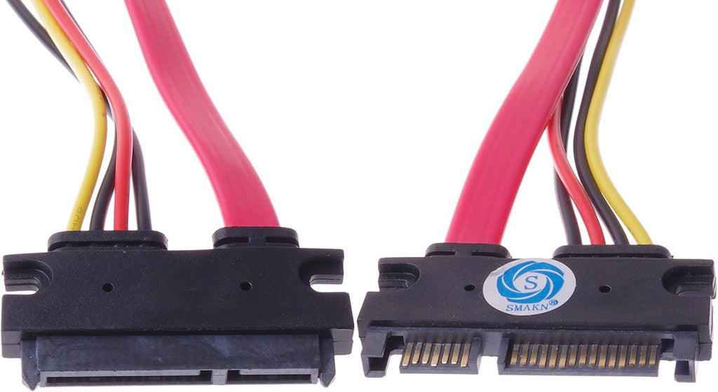 22-pin Sata Male to Female Data and Power Combo Extension Cable - 20inch M820