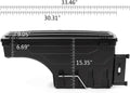 Lockable Truck Bed Storage Tool Box Black Swing Case N82105