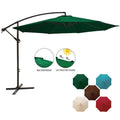 Dark Green Round Steel Cantilever Patio Umbrella D4043