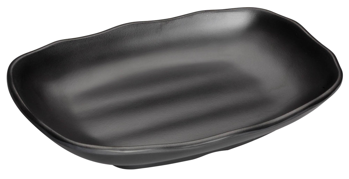 Black Melamine Rectangular Plate D53898
