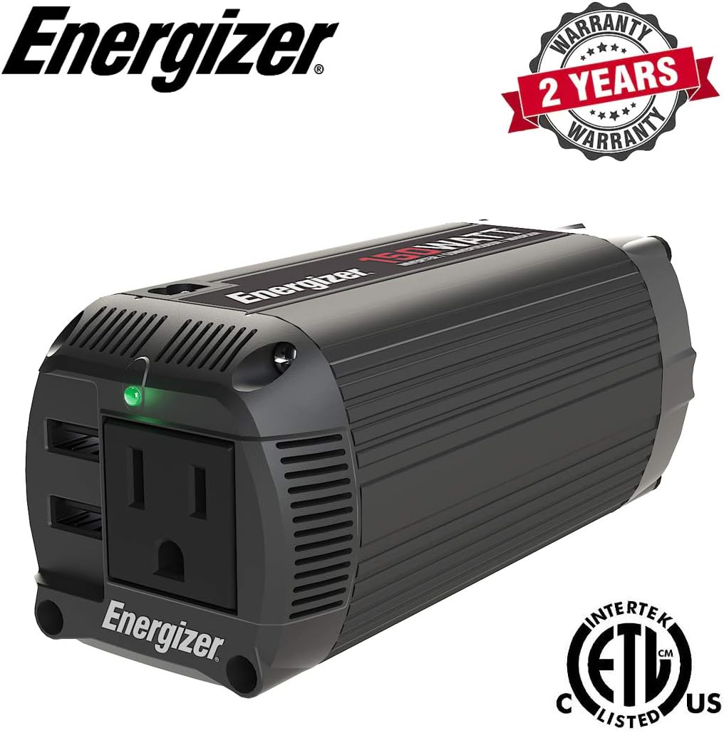 2000 watts Modified Sine Wave Car Power Inverter, 12v to 110v, Two AC Outlets, Two USB Ports, DC to AC Converter B636