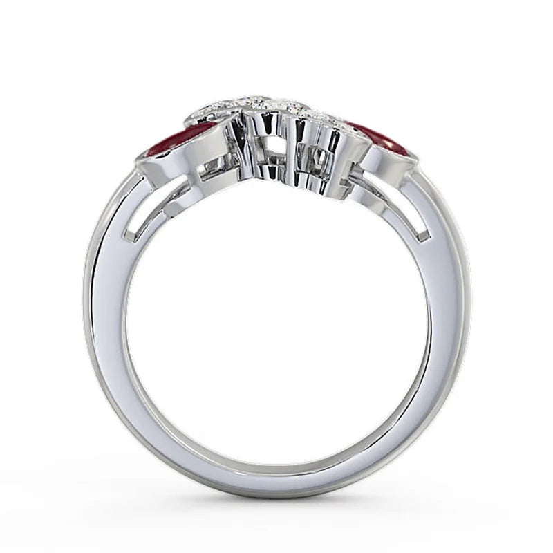 14K White Gold Eternity Band Size 9.5 E93558
