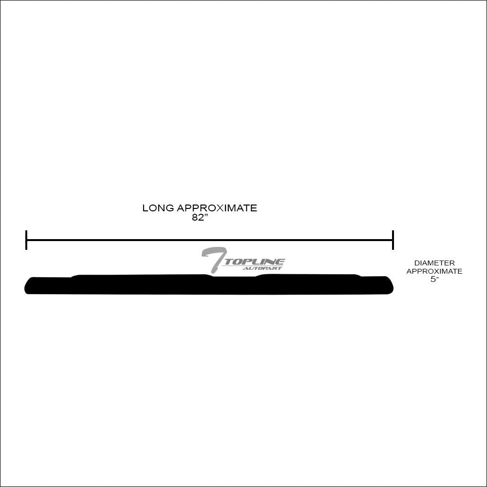 Matte Black Steel Side Step Nerf Bars E33102
