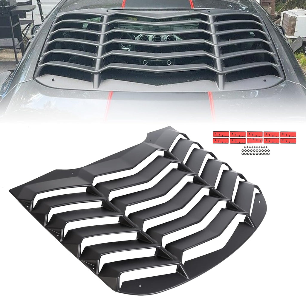 Rear Window Louvers Sun Shade Cover for 2015-2020 Mustang C37276