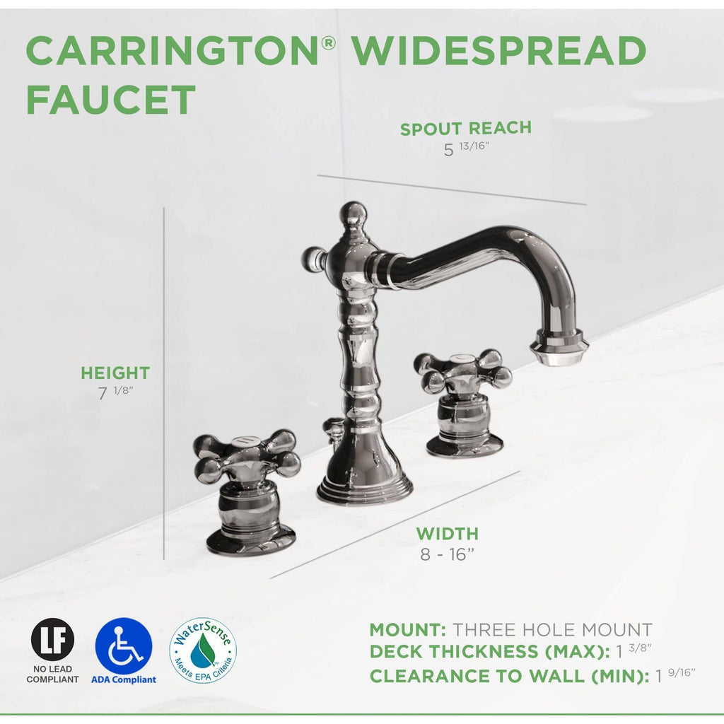 Polished Chrome 2-Handle Bathroom Faucet with Drain Assembly G638