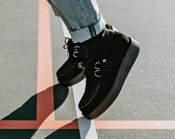Black Suede Low Creeper Y33674