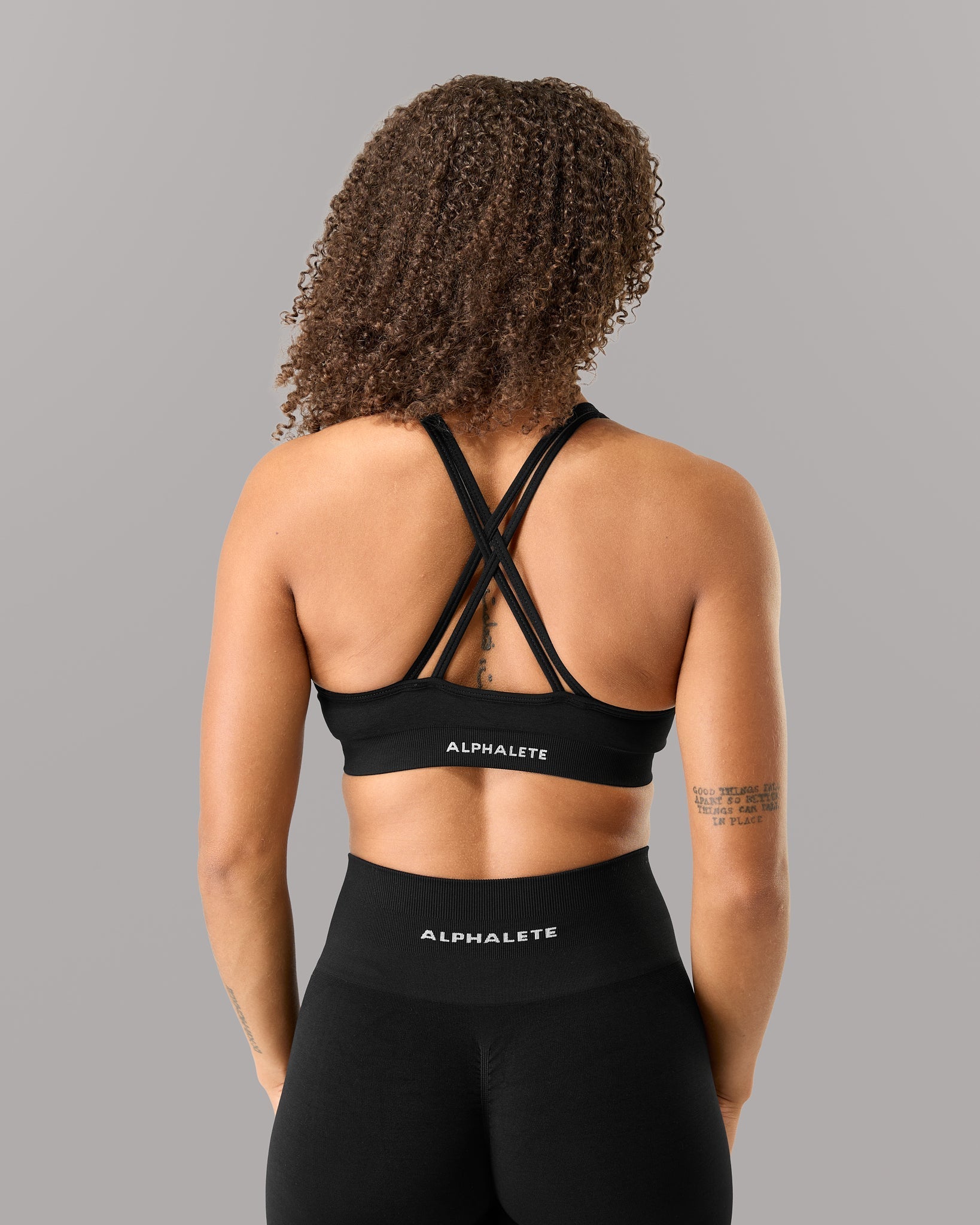 Amplify Deep V Bra - Black