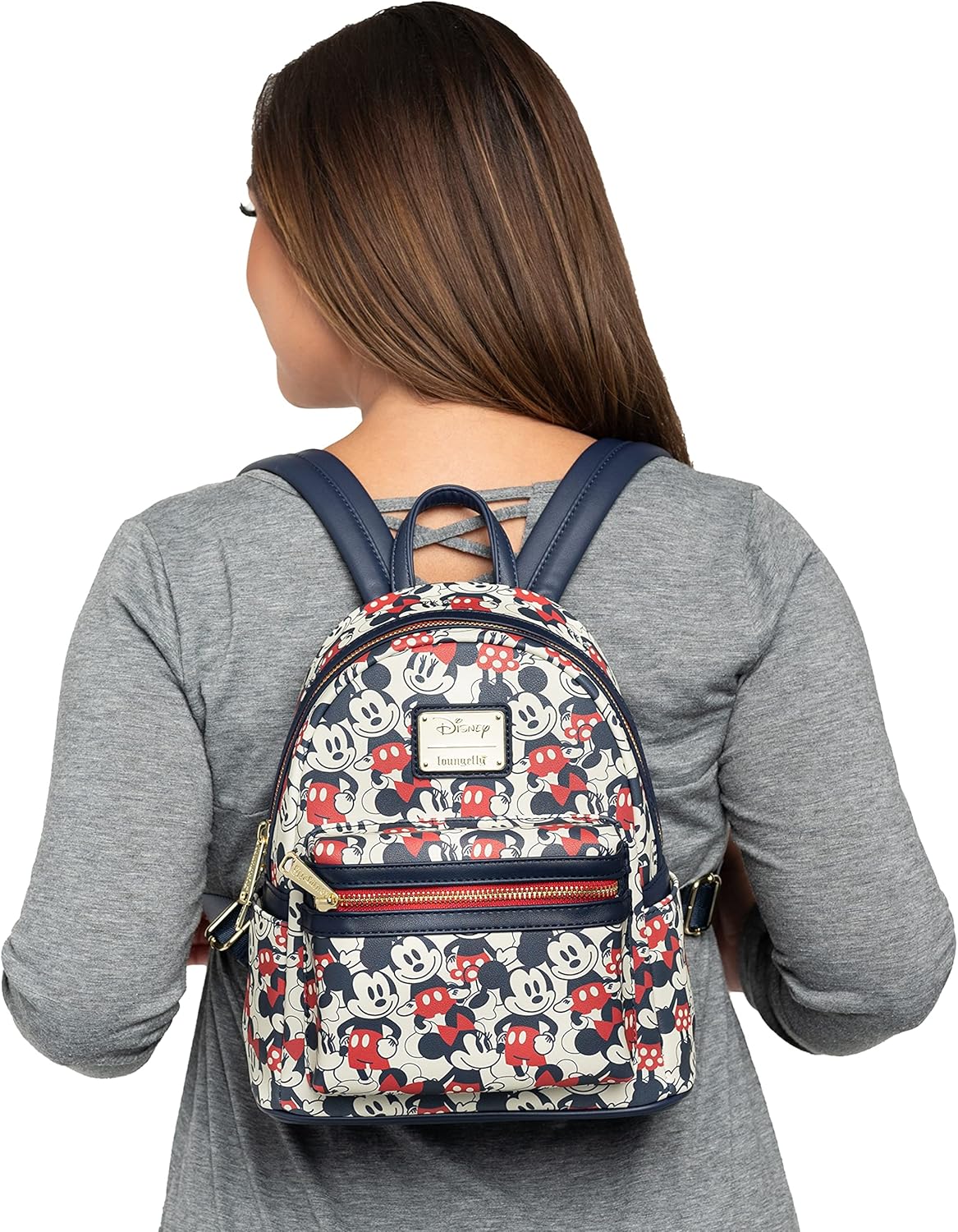 Red Navy Mini Backpack Handbag A826830