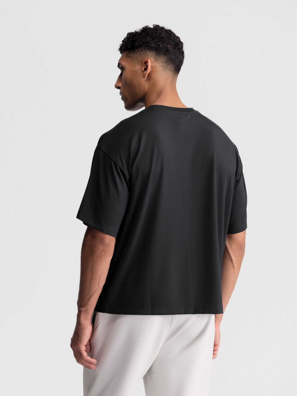 Cropped Oversized Athletic Tee