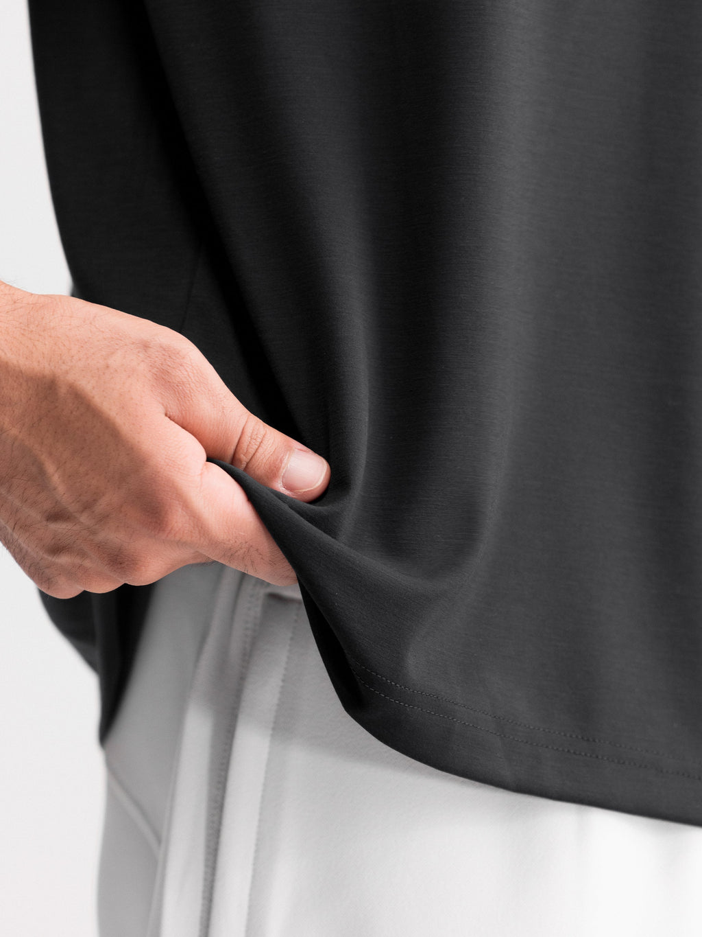 Cropped Oversized Athletic Tee