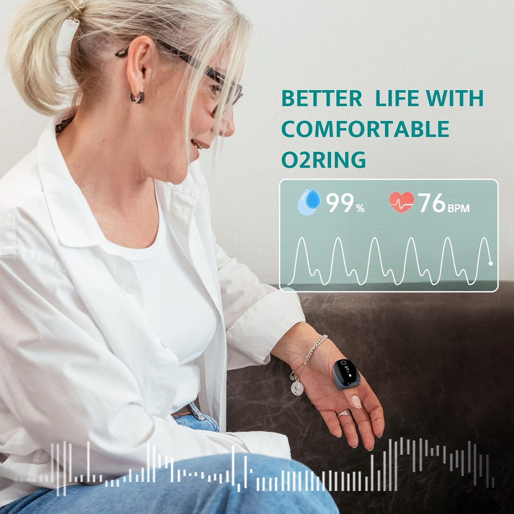 Rechargeable Bluetooth Pulse Oximeter with Reminder F851824