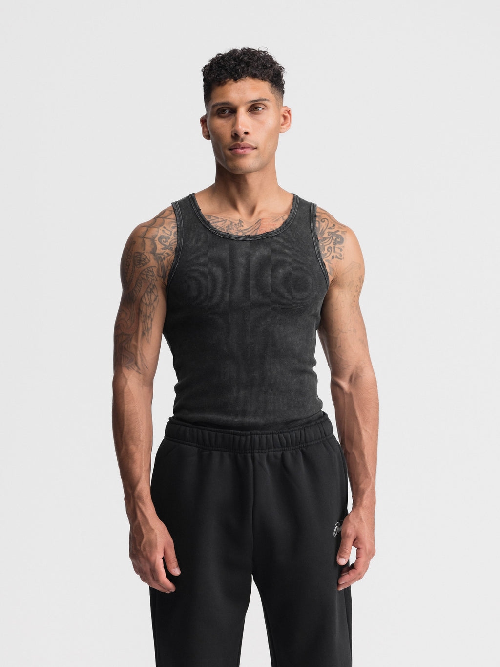 Premium Ultra-Soft Cotton Distressed Fitted Tank 4 Pack