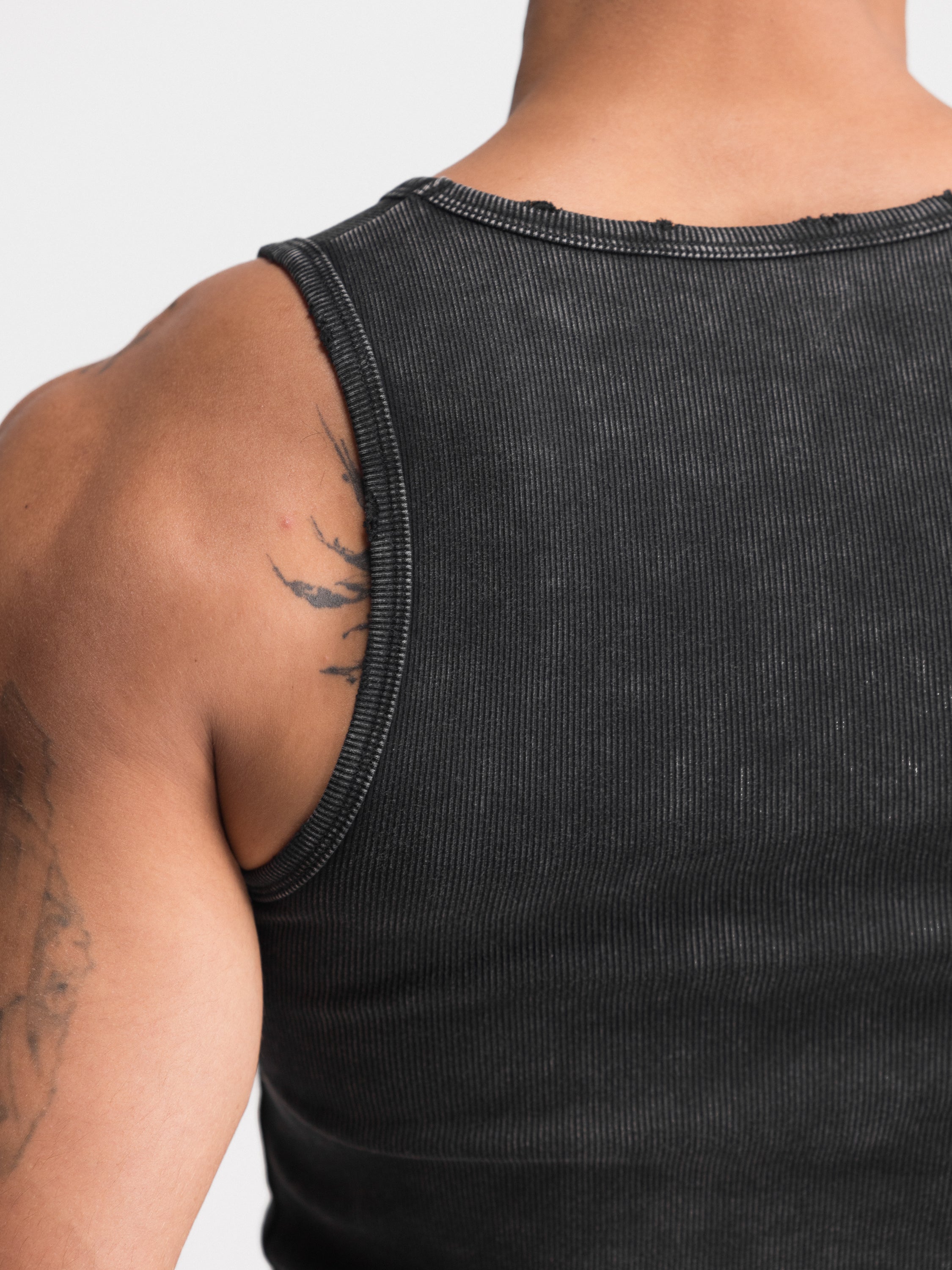 Premium Ultra-Soft Cotton Distressed Fitted Tank 2 Pack