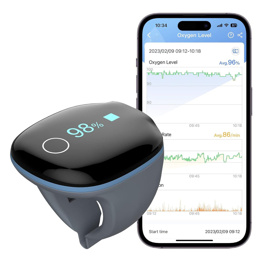 Rechargeable Bluetooth Pulse Oximeter with Reminder F851824