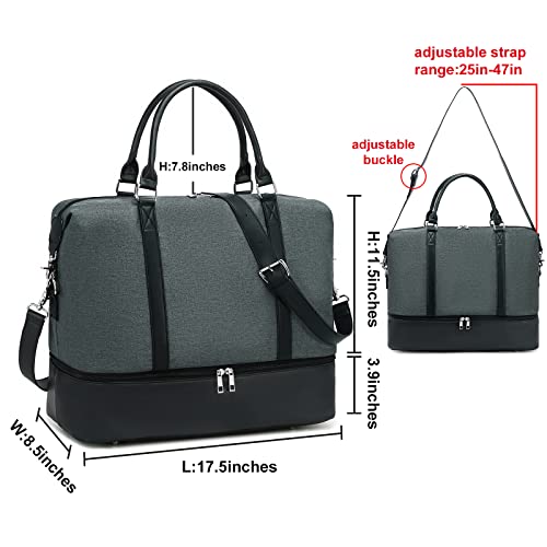 Travel Weekender Bag with Shoe Compartment X29457
