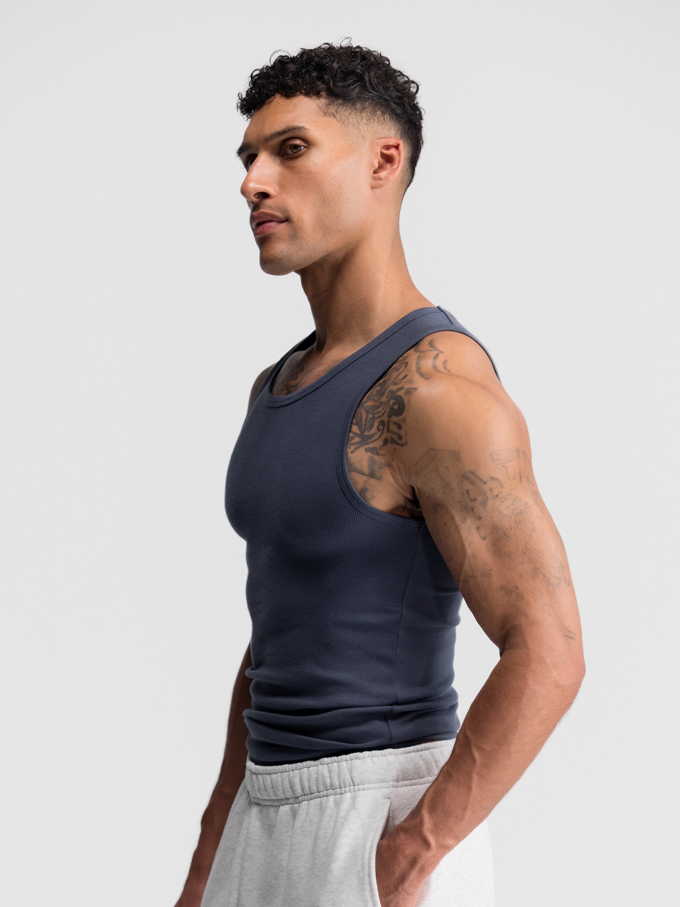 Premium Ultra-Soft Cotton Fitted Tank 3 Pack