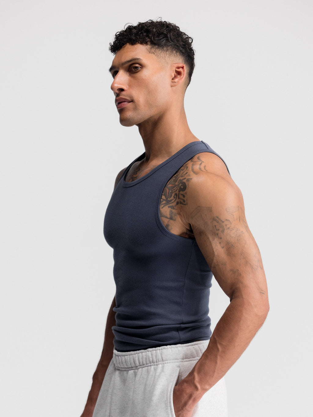Premium Ultra-Soft Cotton Fitted Tank 6 Pack