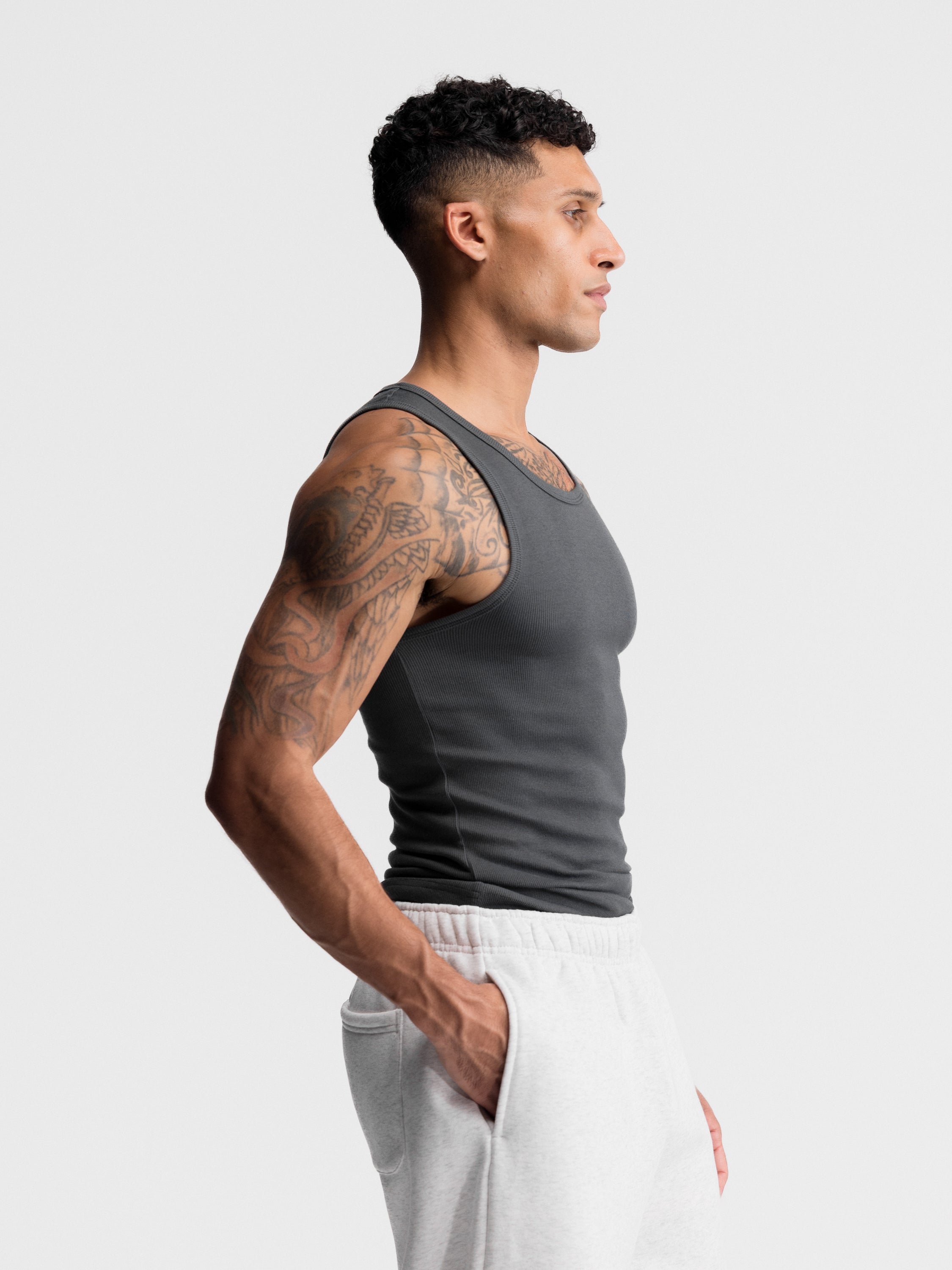 Premium Ultra-Soft Cotton Fitted Tank 3 Pack