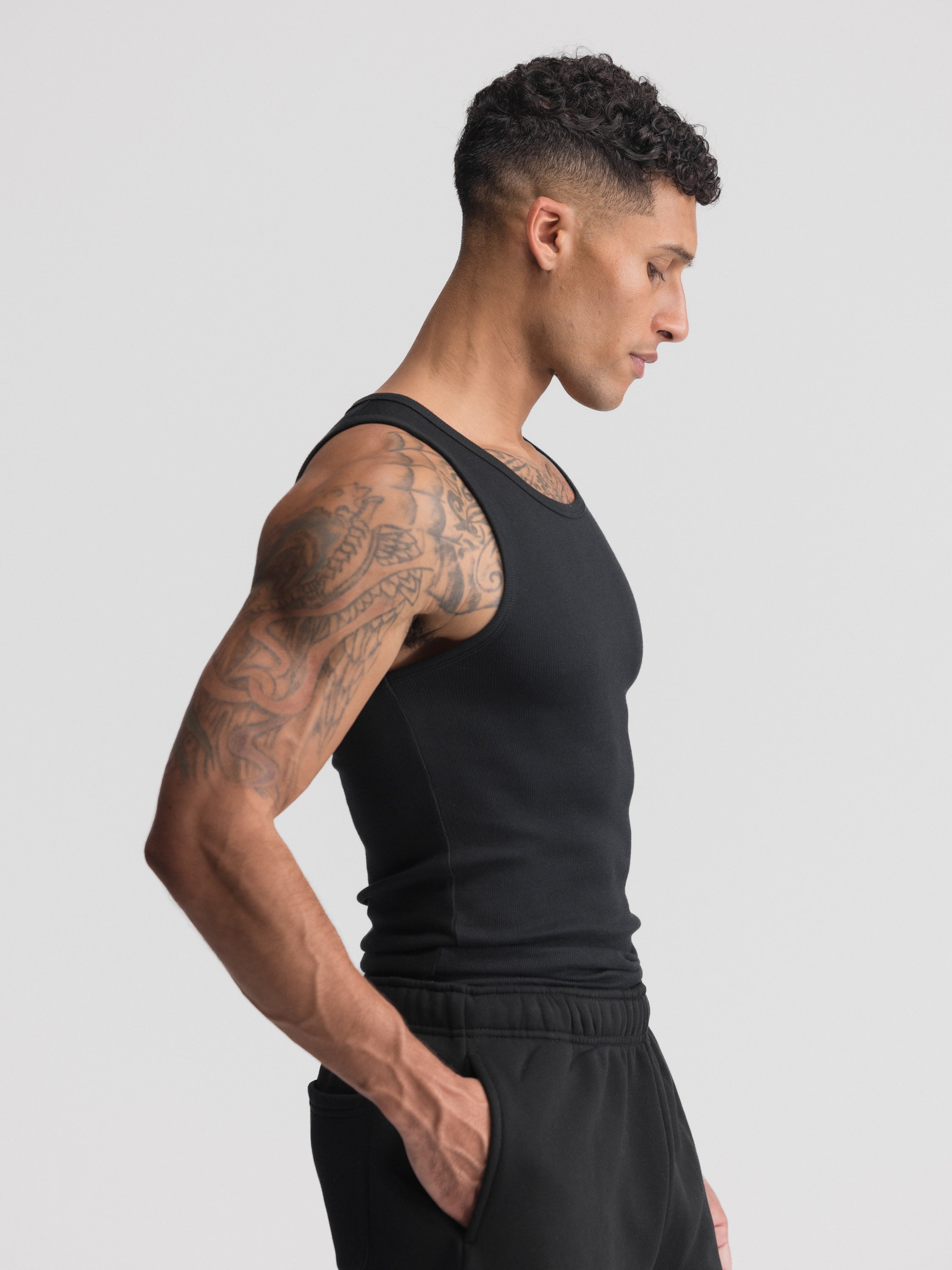 Premium Ultra-Soft Cotton Fitted Tank 3 Pack