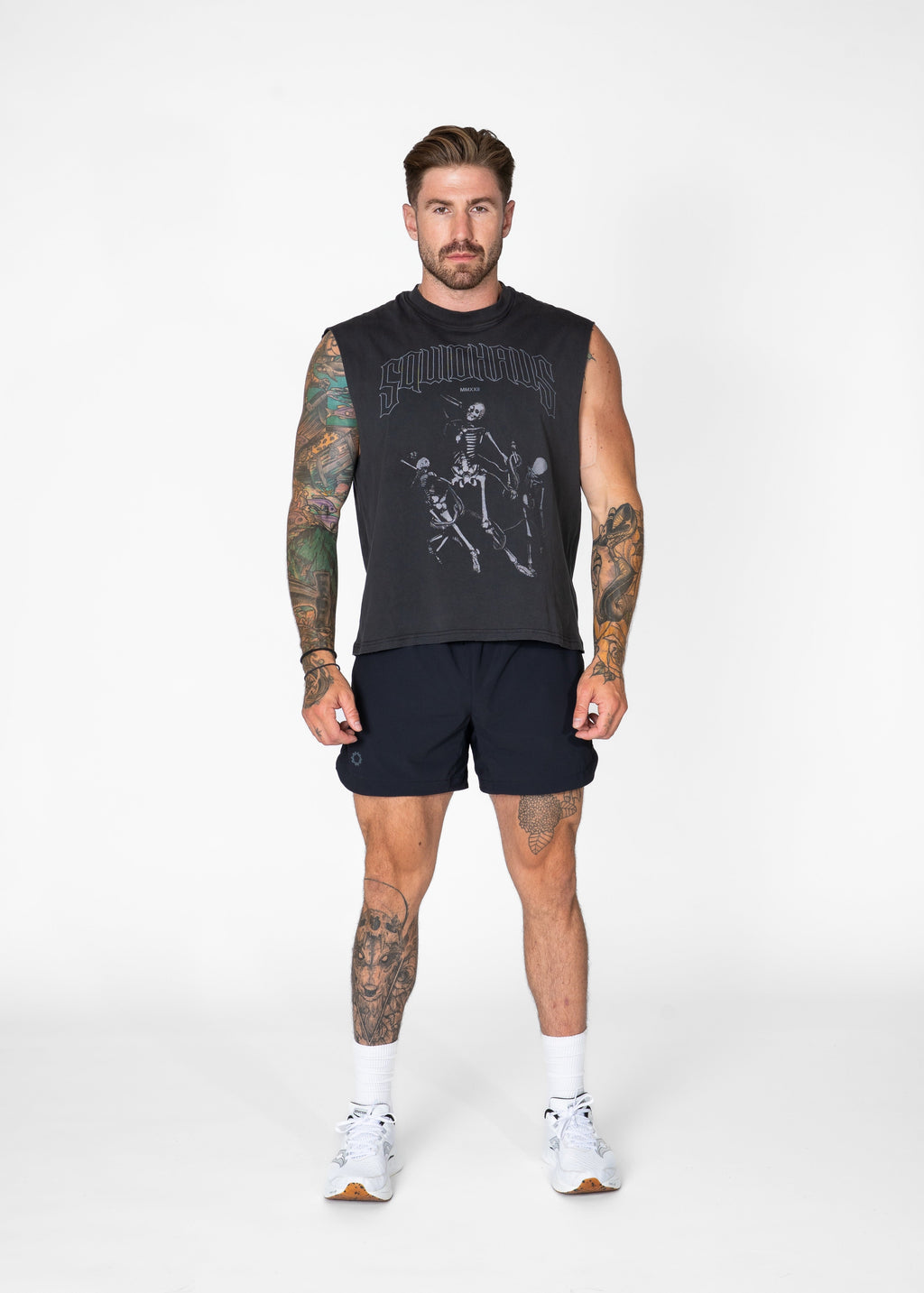 Vintage Cropped Relaxed Cut Off Tee