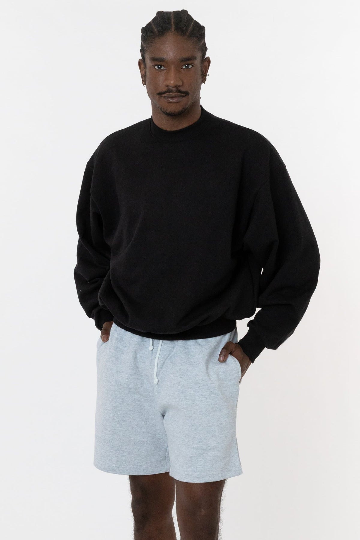 MWF1047 Unisex - 10 oz. Mid-weight Poly Cotton Fleece Wide Crewneck