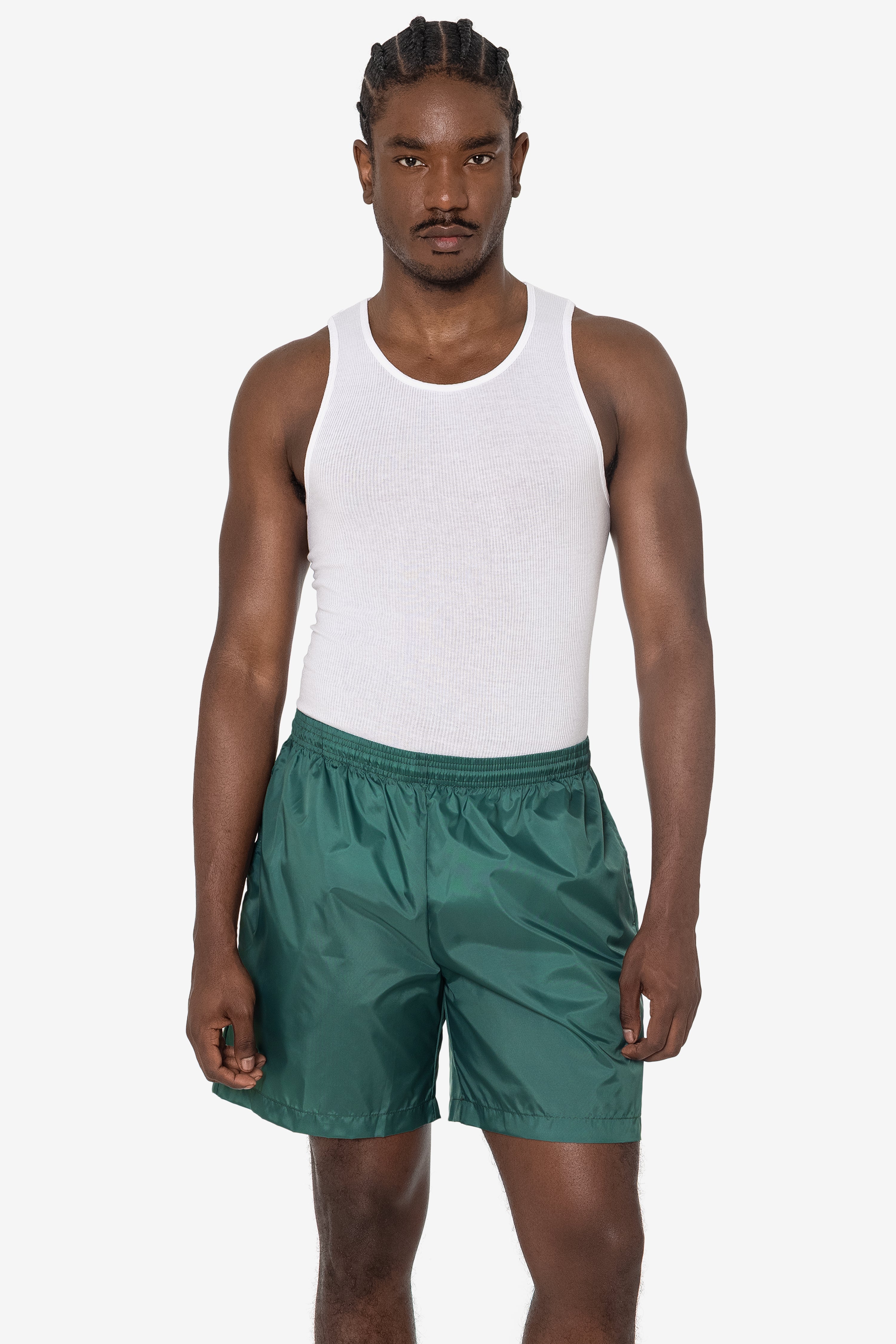 RNF412 - Men's-Unisex Nylon Taffeta Wide Shorts / Swim Trunk