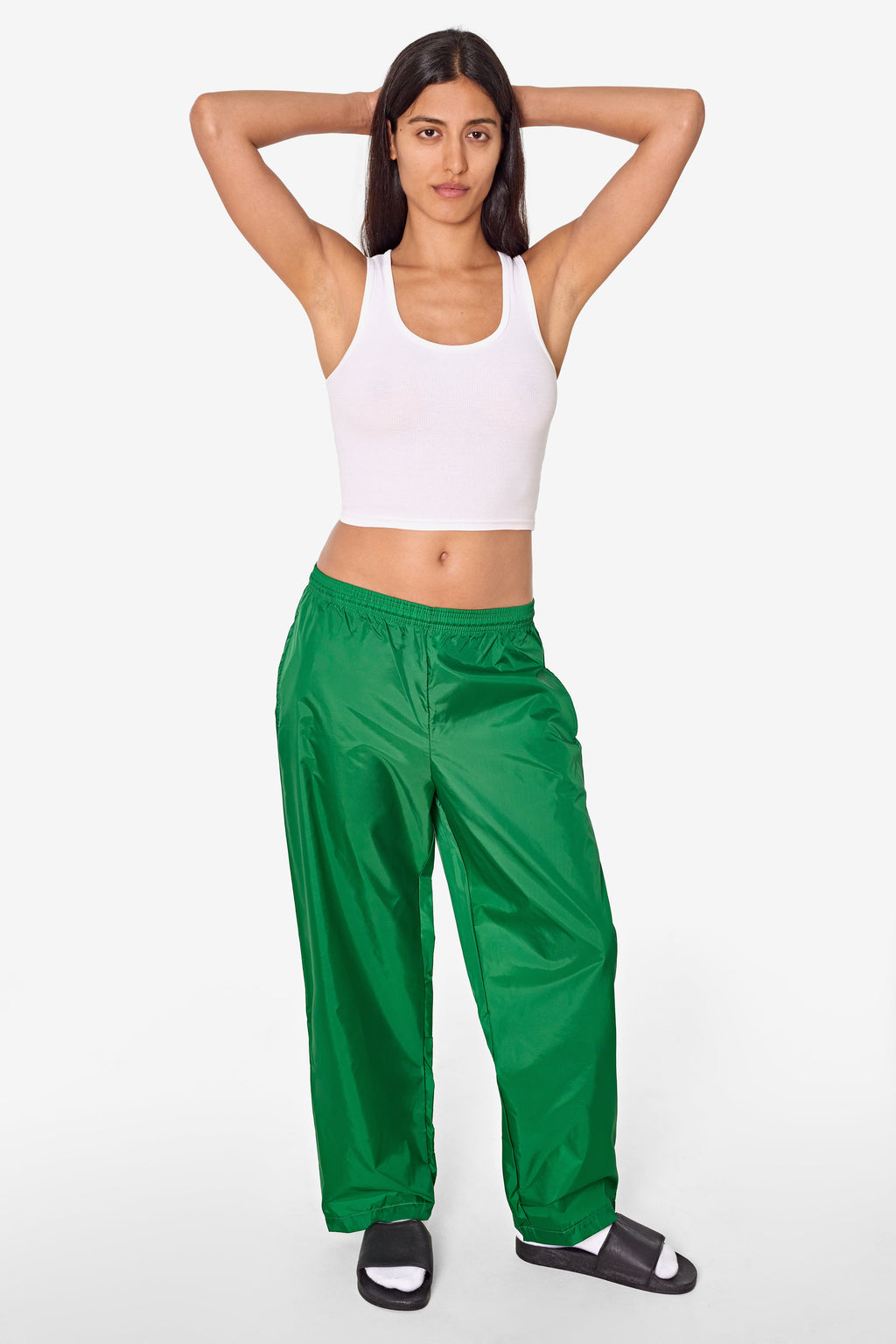 RNF445 - Lightweight Nylon Taffeta Wide Leg Pant