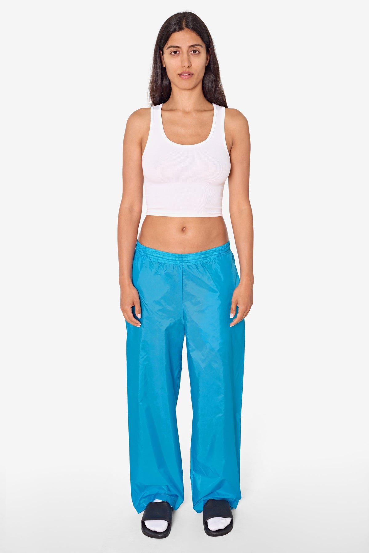 RNF445 - Lightweight Nylon Taffeta Wide Leg Pant