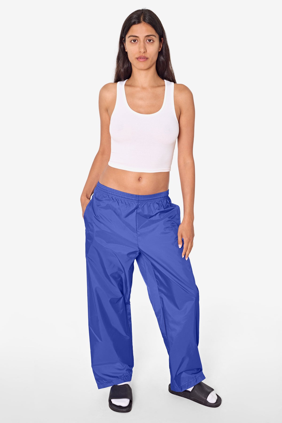 RNF445 - Lightweight Nylon Taffeta Wide Leg Pant
