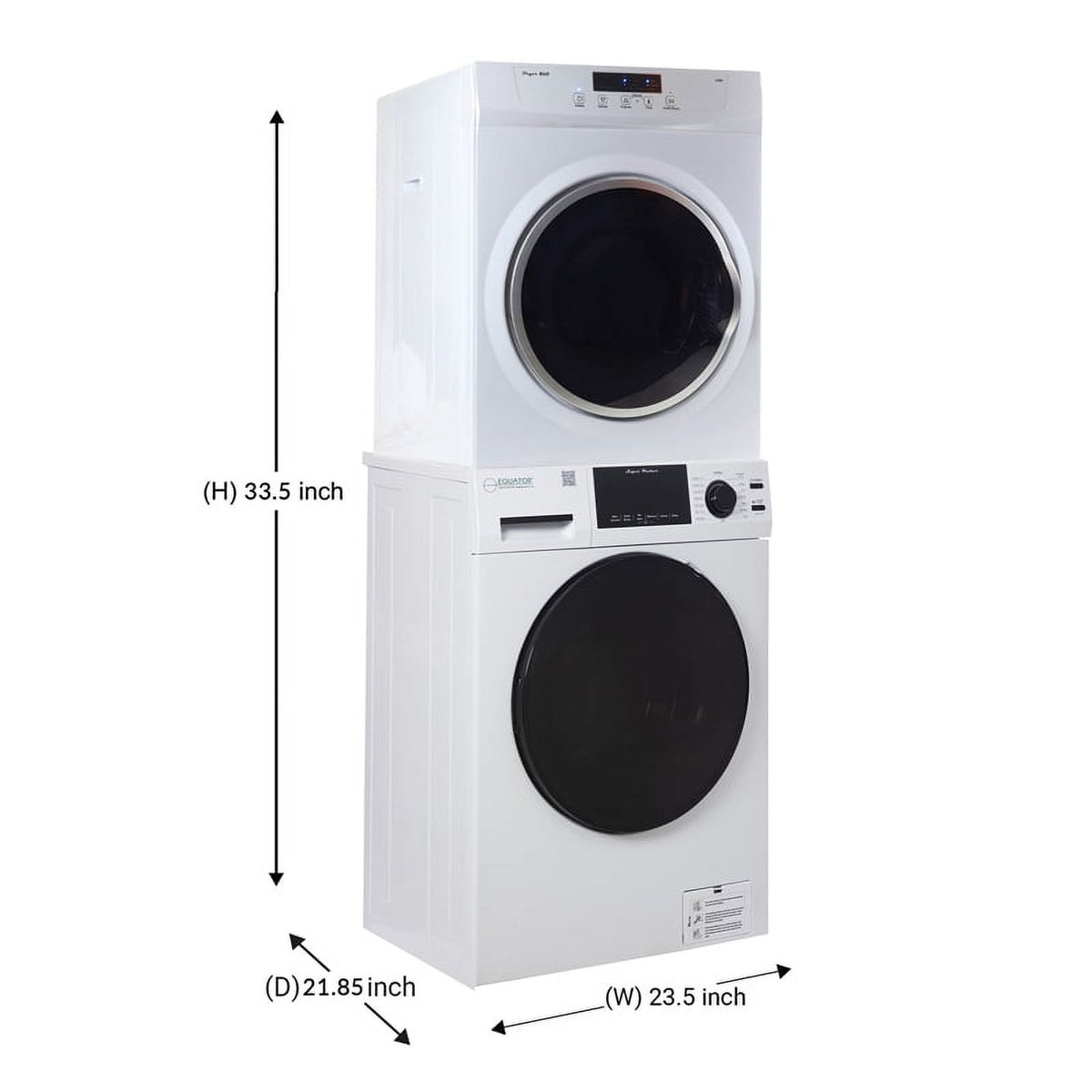 Compact 110V Vented Washer and Dryer Set Q5099