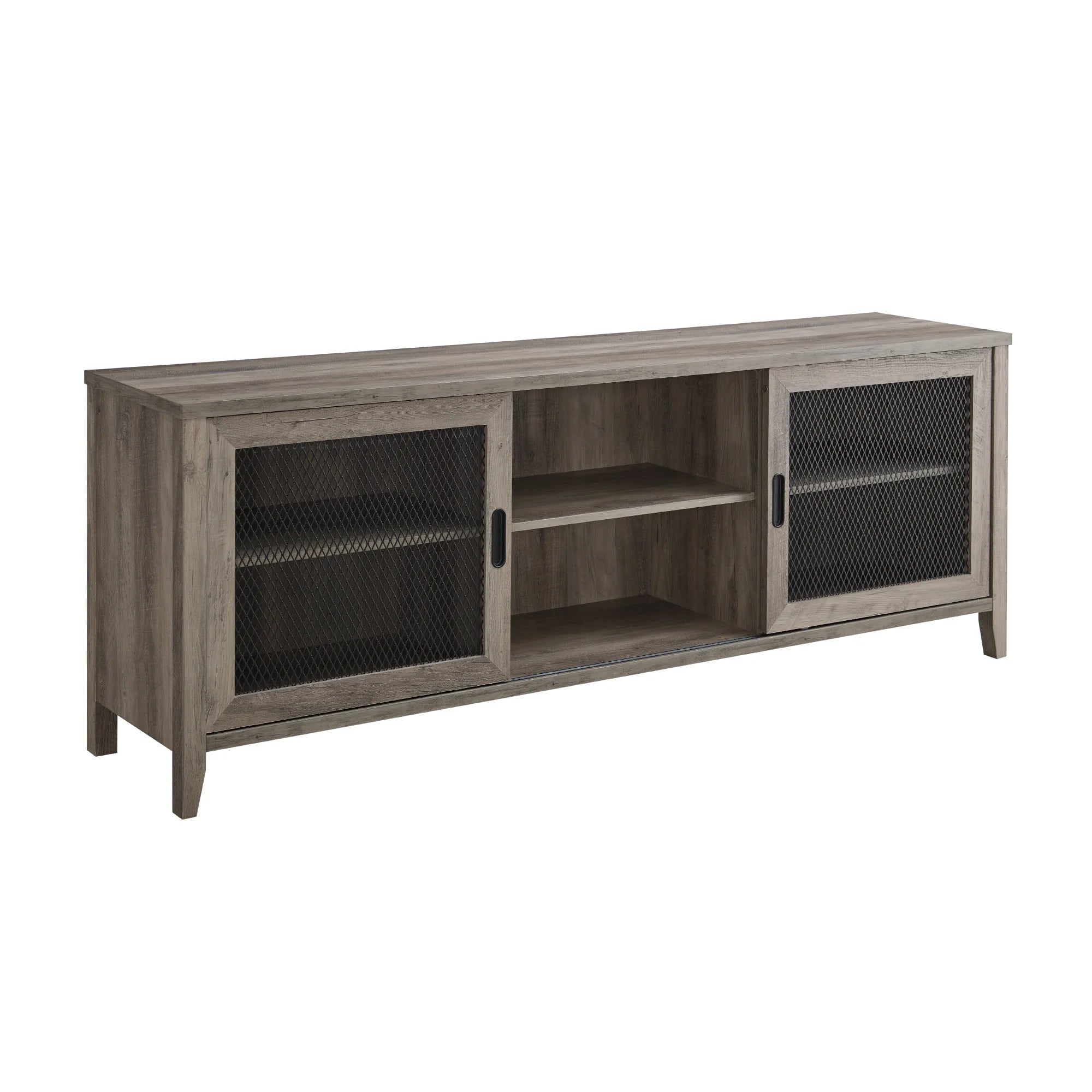 Grey Wash Sliding Door TV Stand H269794