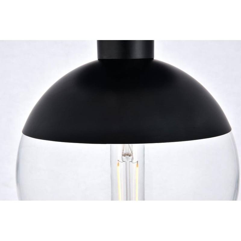 Clear Glass 1-Light Flush Mount Chrome R414280