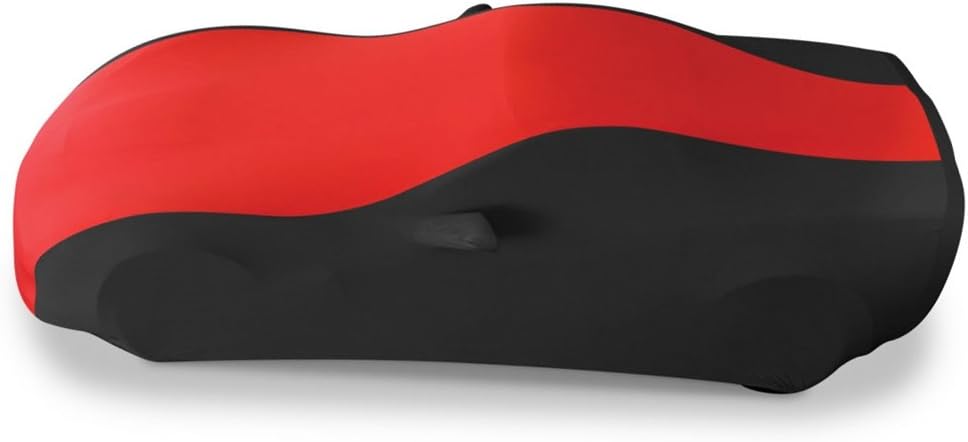 Blue/Black Stretch Satin Indoor Car Cover W47724