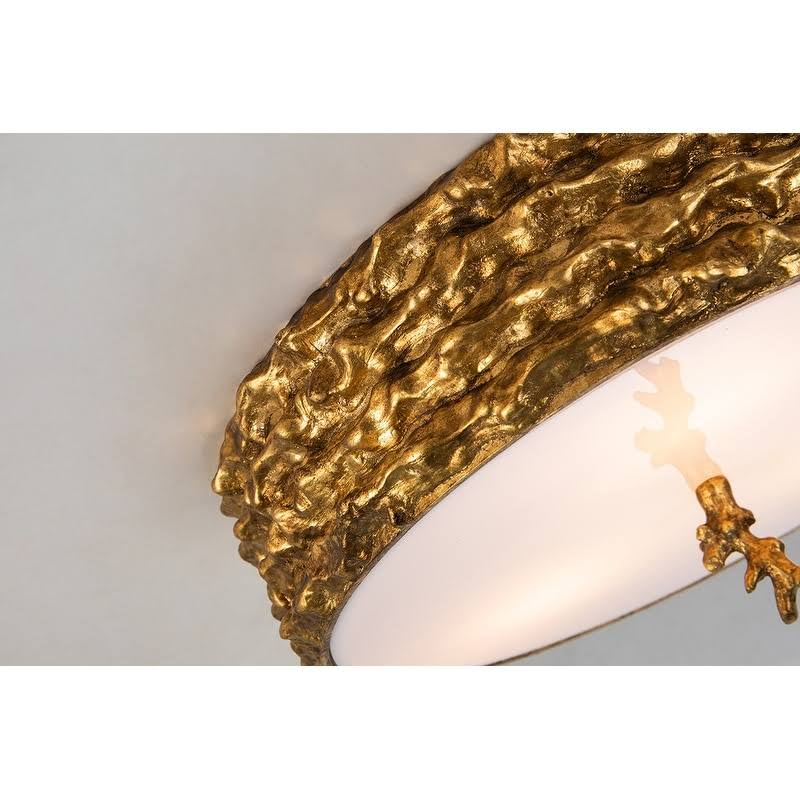Gold 3-Light Flush G40916