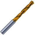 18mm 140° Solid Carbide Jobber Drill, Tin Finish, Right Hand Cut, Spiral Flute, 143mm OAL, SF Point C463953