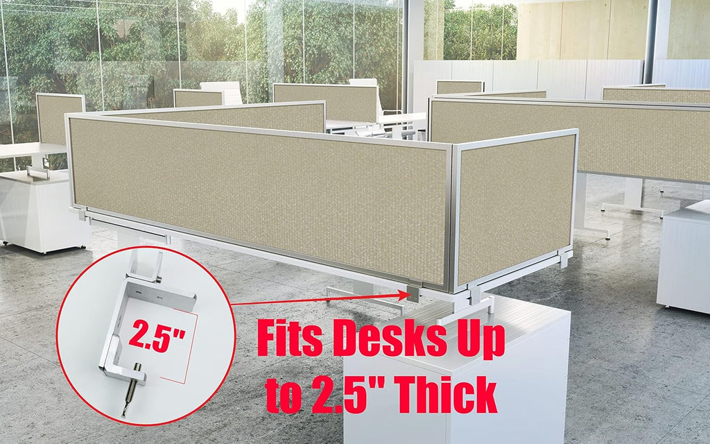 Acoustical Desk Mounted Privacy Panel U61676