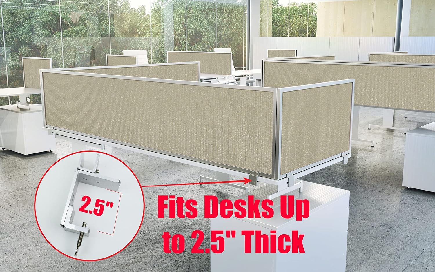 Acoustical Desk Mounted Privacy Panel U61676