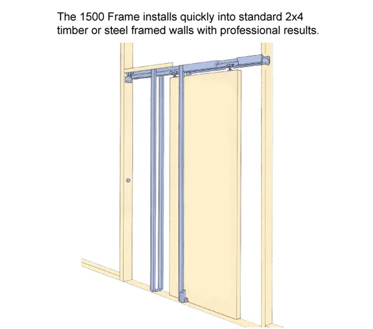 Sliding French Double Pocket Doors 60 x 80 inches Solid Wood with Frosted Glass S766