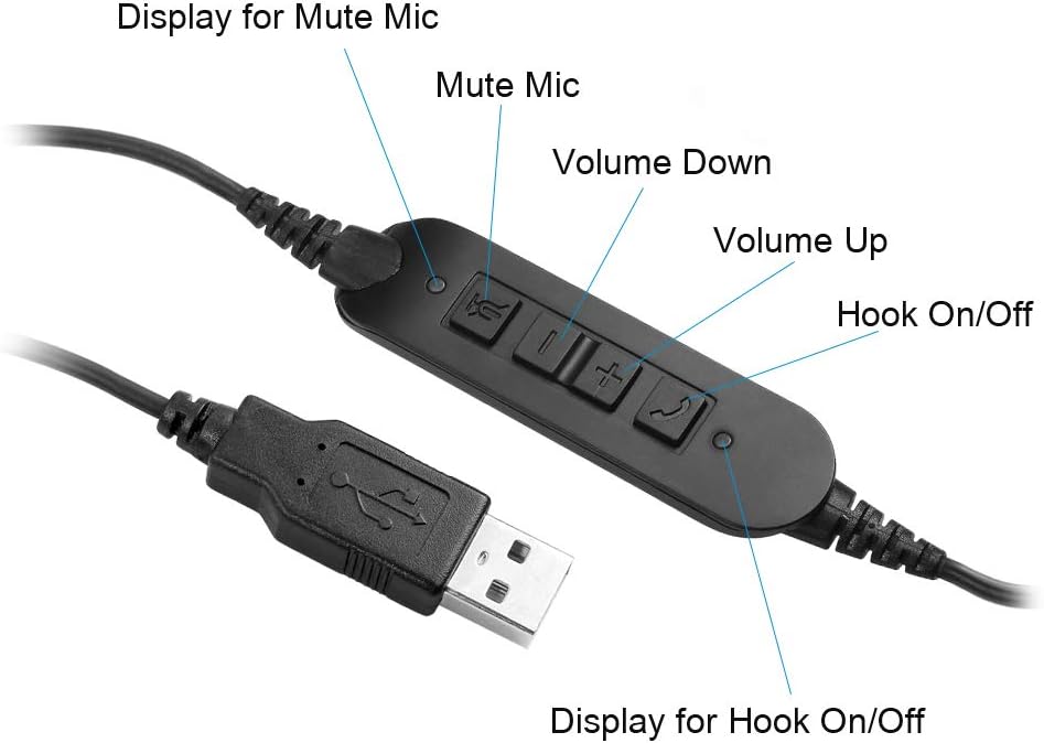 Binaural USB Computer Headset with Microphone H98809