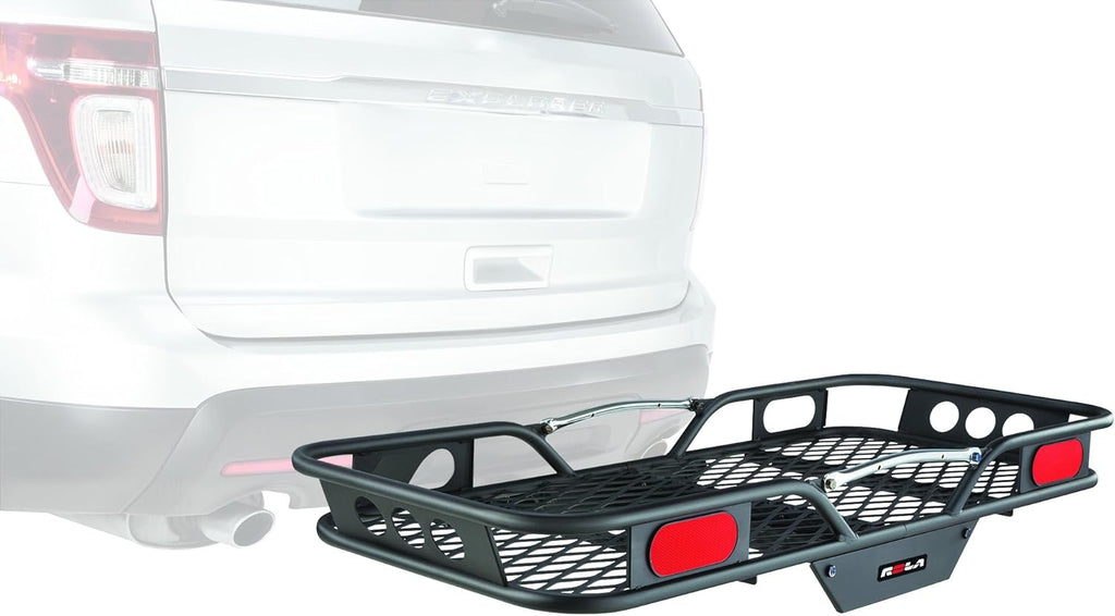Steel Cargo Carrier Hitch-Mount Basket D178561
