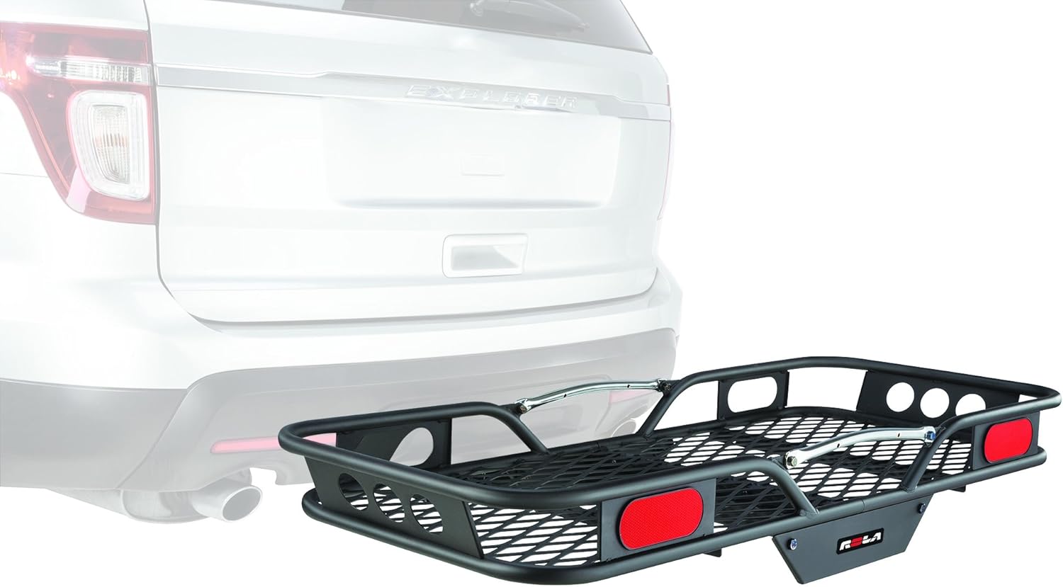 Steel Cargo Carrier Hitch-Mount Basket D178561