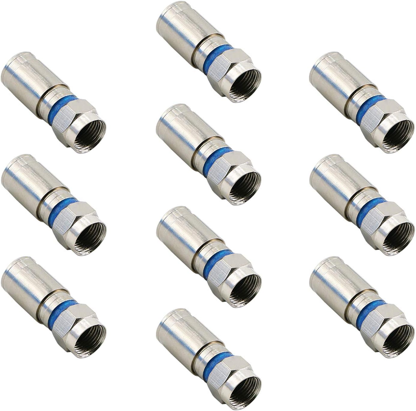 25 Pack RG6 Coax Coaxial Adapter Plug T54096