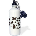 Brown n Blue Cow Print 21 oz Sports Water Bottle O82834