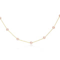 Pink Cultured Freshwater Pearl 14kt Yellow Gold Necklace E669