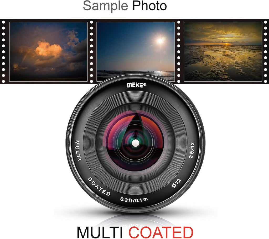 12mm f/2.8 Ultra Wide Angle Manual Fixed Lens for MFT Micro Four Thirds Mirrorless Camera N78211