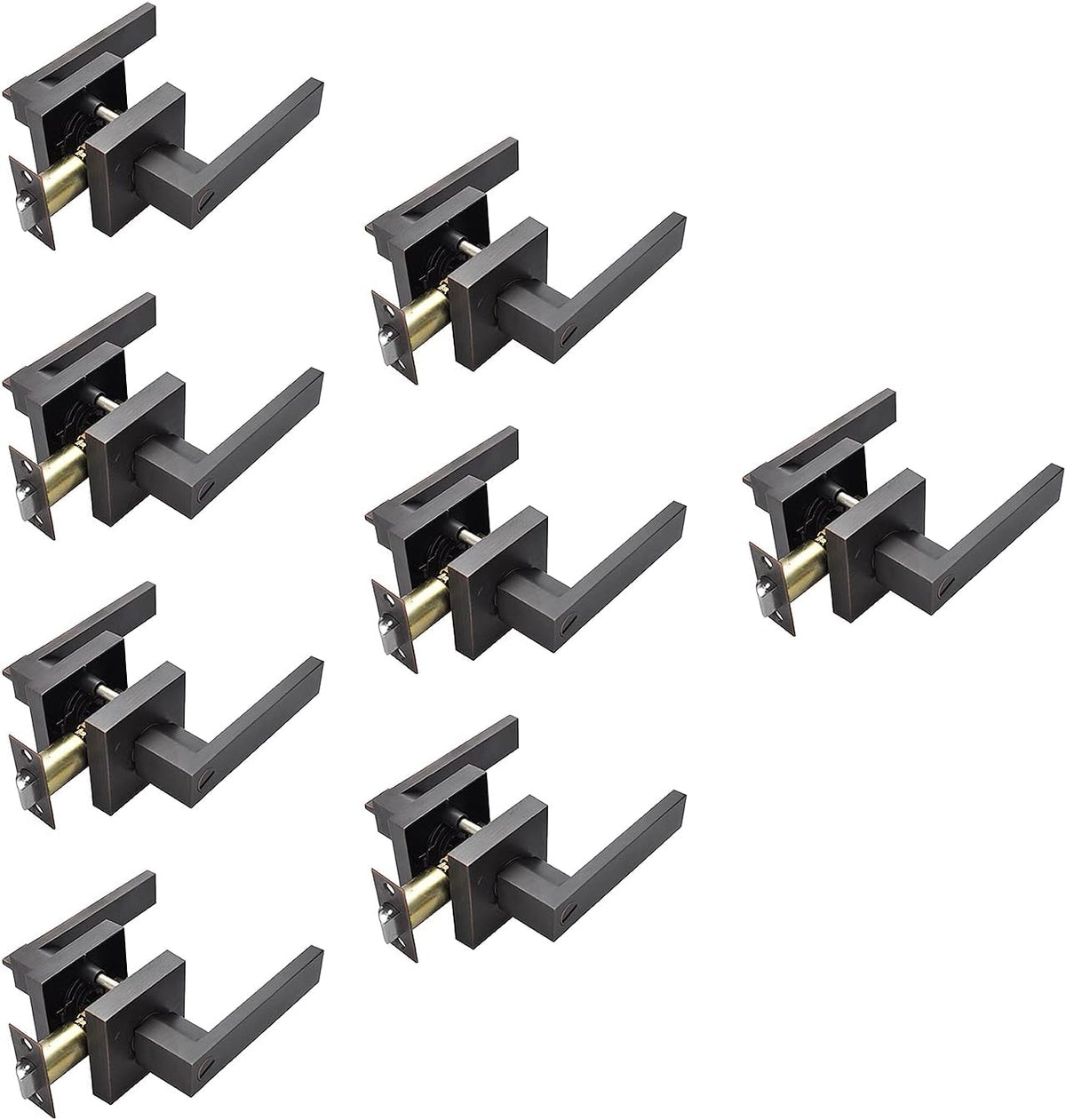 Brushed Bronze Zinc Alloy Door Lever Lock Z240595